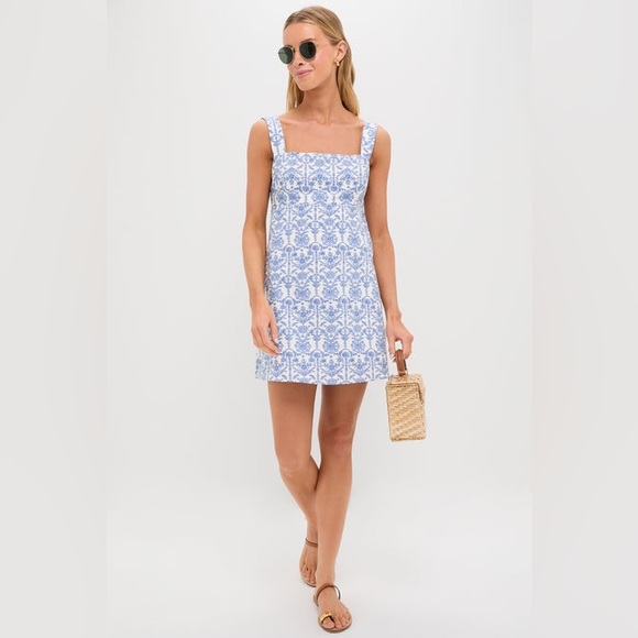 HYACINTH HOUSE
Blue & White Volos Mini Dress - Picture 2 of 12